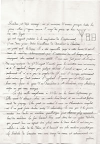 Immagine della seconda facciata della lettera