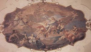 Particolare affresco Palzzo Cusani