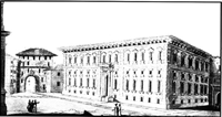 Figura 1: Palazzo Brera agli inizi del '700
