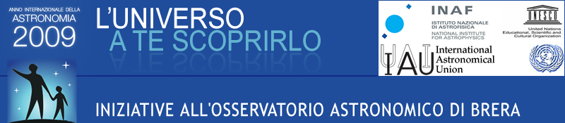 banner della pagina: 2009 - Anno Internazionale dell'Astronomia