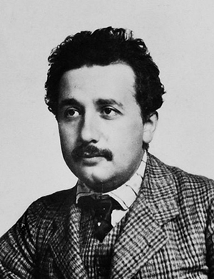 Fig. 1 - Un giovane Albert Einstein.
