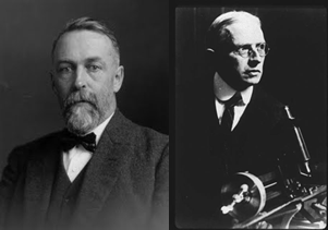 Fig. 2 - Da sinistra: Ejnar Hertzsprung (8 ottobre 1873 - 21 ottobre 1967) e Henry Norris Russell (25 ottobre 1877 - 18 febbraio 1957).