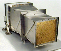 Fig. 5 -  Lo strumento WFC a bordo del satellite italo-olandese BeppoSAX (1996-2003). Vedi Wikipedia.