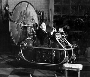 Fig. 3 - La macchina del tempo come descritta nell'omonimo romanzo di H.G. Wells del 1895