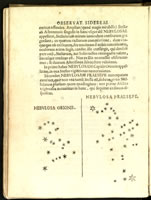 Galileo Galilei - Sidereus Nuncius (1610). La nebulose.