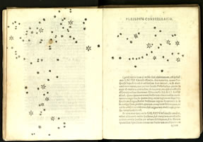 Galileo Galilei - Sidereus Nuncius (1610). La Pleiadi.