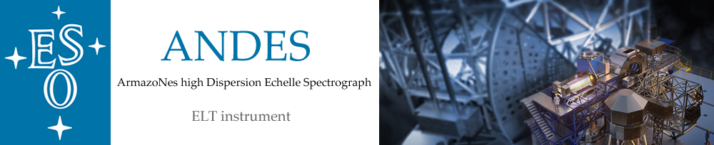 Banner for the ArmazoNes high Dispersion Echelle Spectrograph - ANDES