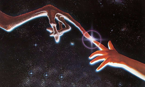 Fig. 1 - Un'immagine dalla locandina del film di Steven Spielberg E.T. del 1982.
