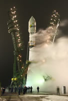 Immagine del lancio del satellite CoRoT.