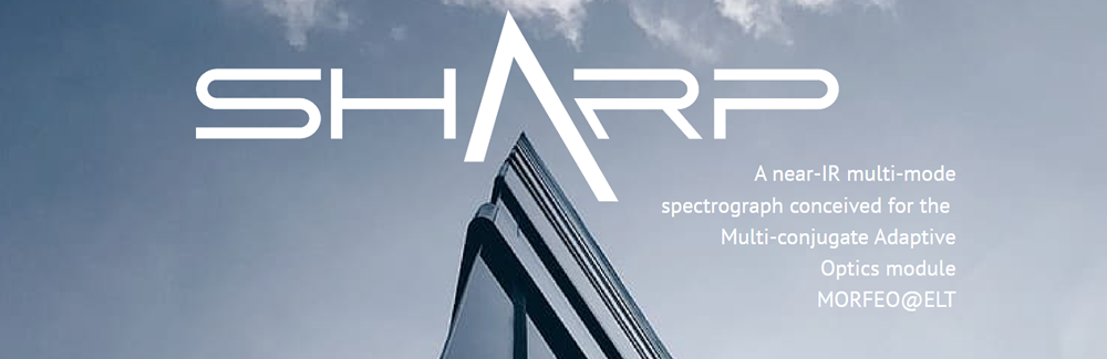 Banner for the SHARP Spectrograph