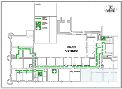 Immagine vie di fuga secondo piano