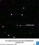 Immagine del GRB 050904, il lampo gamma più distante mai osservato
